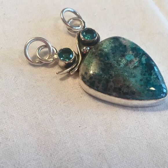 NWOT. Sterling Silver Azurite Pendant - Picture 6 of 9